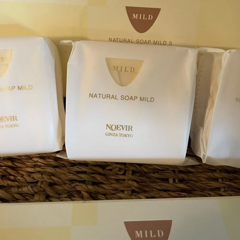 Noevir Ginza Tokyo Japan Mild Natural Soap Bars New in Packages 6 Bars Total